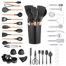 50 PCS Kitchen Cooking Utensils Set Silicone Spatula Spoon Tools Heat Resistant 50 PCS Kitchen Cooking Utensils Set Silicone Spatula Spoon Tools Heat Resistant
